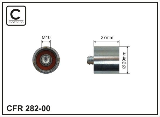 CAFFARO 282-00 Tensioner Pulley, timing belt