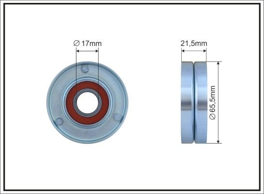 CAFFARO 304-00 Tensioner Pulley, V-ribbed belt