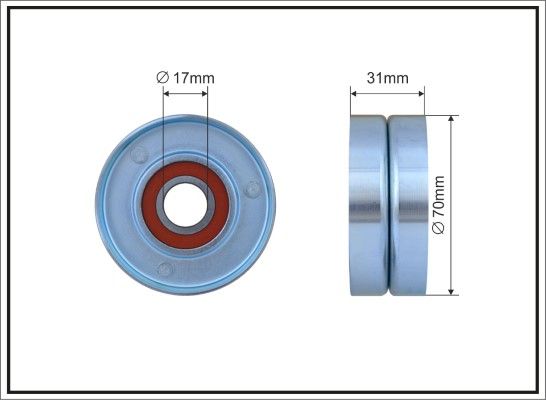 CAFFARO 314-00 Tensioner Pulley, V-ribbed belt