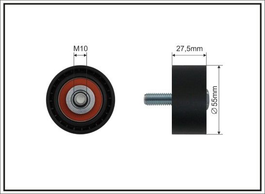 CAFFARO 320-99 Deflection Pulley/Guide Pulley, timing belt