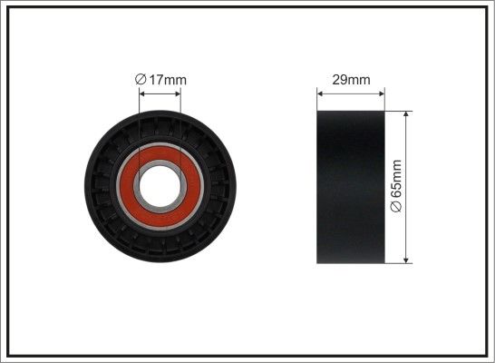 CAFFARO 323-99 Tensioner Pulley, V-ribbed belt