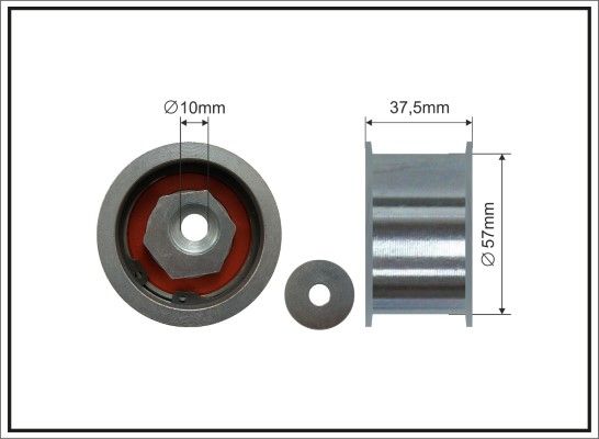 CAFFARO 344-99 Deflection Pulley/Guide Pulley, timing belt
