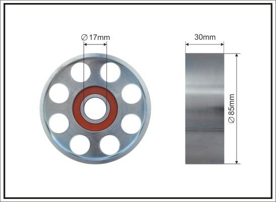 CAFFARO 360-00 Tensioner Pulley, V-ribbed belt