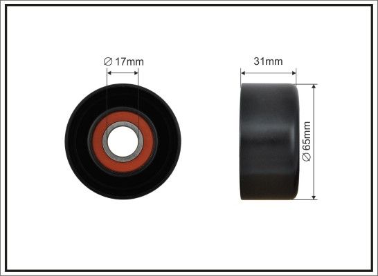 CAFFARO 366-00 Tensioner Pulley, V-ribbed belt