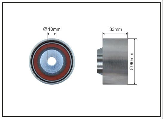 CAFFARO 373-131 Deflection Pulley/Guide Pulley, timing belt