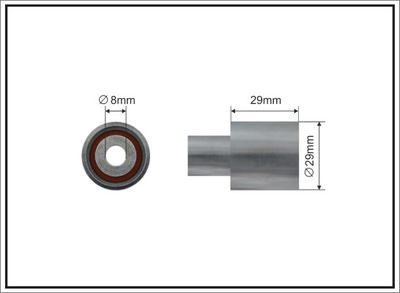 Deflection Pulley/Guide Pulley, timing belt CAFFARO 387-135