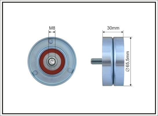 CAFFARO 398-98 Tensioner Pulley, V-ribbed belt