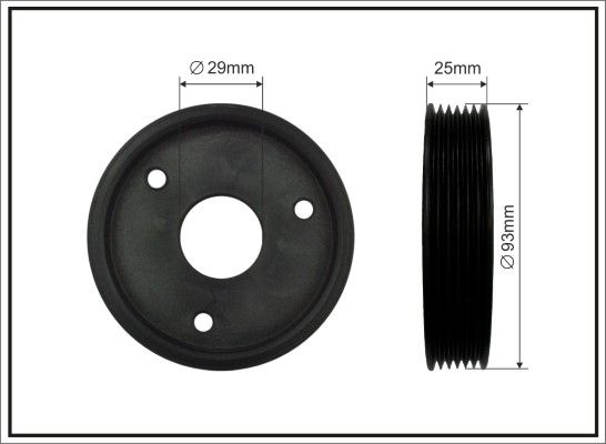 CAFFARO 400-00 Belt Pulley, power steering pump