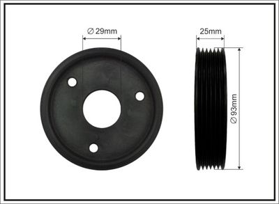 Belt Pulley, power steering pump CAFFARO 400-00