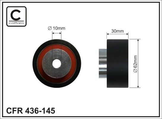 CAFFARO 436-145 Deflection Pulley/Guide Pulley, timing belt