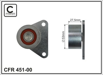 Tensioner, timing belt CAFFARO 451-00