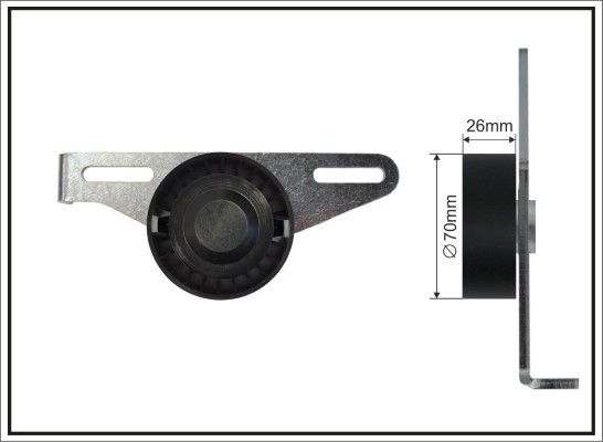CAFFARO 48-00 SC Belt Tensioner, V-ribbed belt