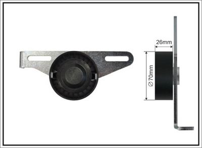 Belt Tensioner, V-ribbed belt CAFFARO 48-00 SC