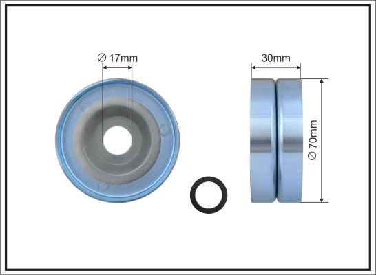 CAFFARO 496-99 Tensioner Pulley, V-ribbed belt