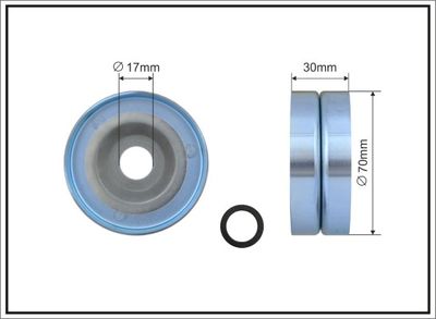 Tensioner Pulley, V-ribbed belt CAFFARO 496-99