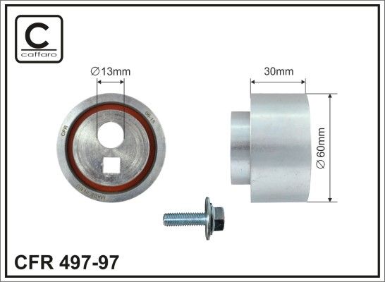 CAFFARO 497-97 Tensioner Pulley, timing belt