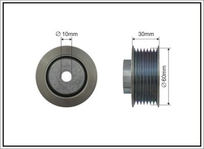 Deflection/Guide Pulley, V-ribbed belt CAFFARO 500001