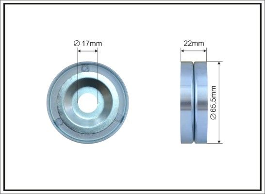 CAFFARO 500024 Tensioner Pulley, V-ribbed belt