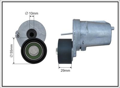Tensioner Lever, V-ribbed belt CAFFARO 500036SP