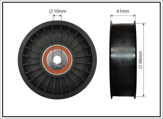 CAFFARO 500049 Deflection/Guide Pulley, V-ribbed belt
