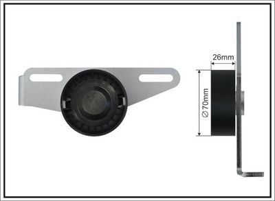 Belt Tensioner, V-ribbed belt CAFFARO 500059 SC