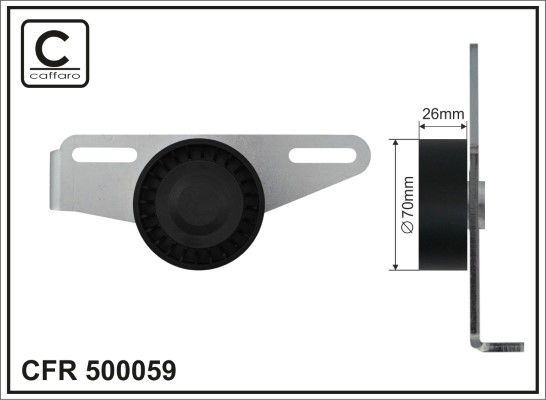 CAFFARO 500059 Belt Tensioner, V-ribbed belt