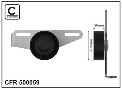 Belt Tensioner, V-ribbed belt CAFFARO 500059