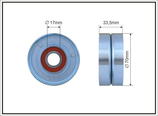 CAFFARO 500083 Tensioner Pulley, V-ribbed belt
