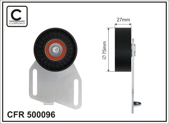 CAFFARO 500096 Belt Tensioner, V-ribbed belt