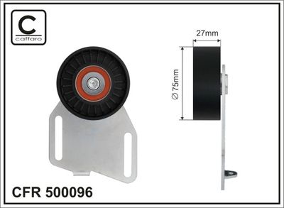 Belt Tensioner, V-ribbed belt CAFFARO 500096