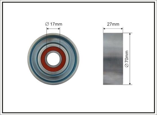 CAFFARO 500097 Tensioner Pulley, V-ribbed belt