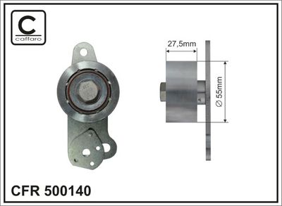 Tensioner, timing belt CAFFARO 500140