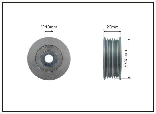 CAFFARO 500188 Deflection/Guide Pulley, V-ribbed belt