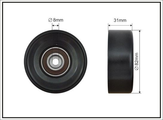 CAFFARO 500205 Tensioner Pulley, V-ribbed belt