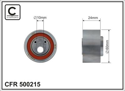 Tensioner Pulley, timing belt CAFFARO 500215