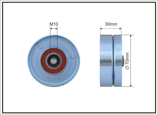 CAFFARO 500228 Tensioner Pulley, V-ribbed belt
