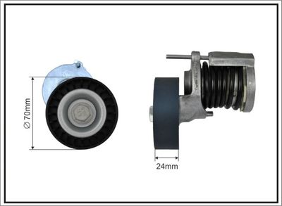 Tensioner Lever, V-ribbed belt CAFFARO 500251SP