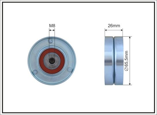 CAFFARO 500253 Tensioner Pulley, V-ribbed belt