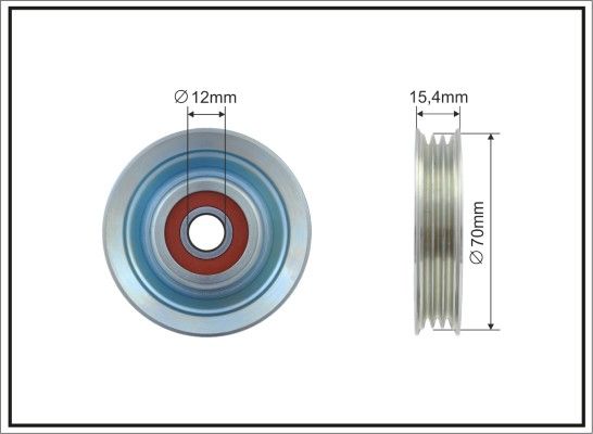 CAFFARO 500259 Tensioner Pulley, V-ribbed belt