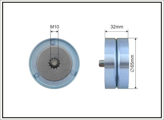 CAFFARO 500272 Deflection/Guide Pulley, V-ribbed belt