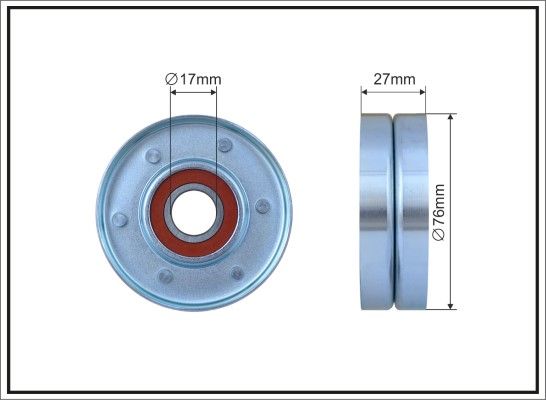 CAFFARO 500294 Deflection/Guide Pulley, V-ribbed belt