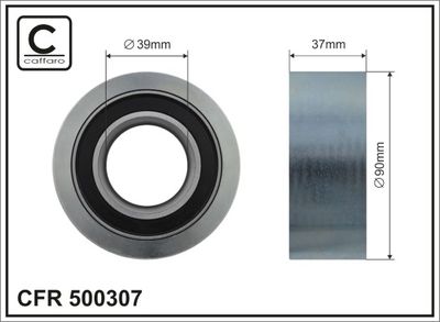 Deflection/Guide Pulley, V-ribbed belt CAFFARO 500307