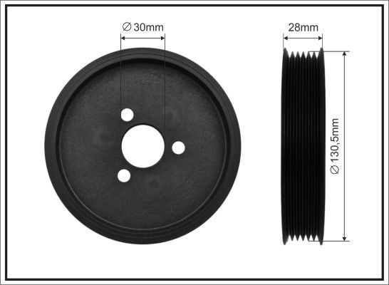 CAFFARO 500346 Belt Pulley, power steering pump