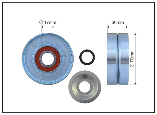 CAFFARO 500362 Tensioner Pulley, V-ribbed belt