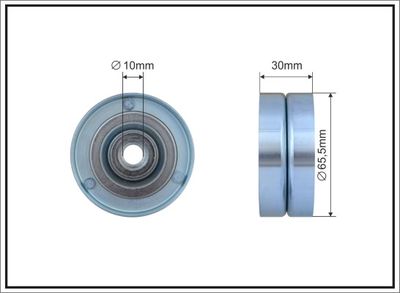 Deflection/Guide Pulley, V-ribbed belt CAFFARO 500368