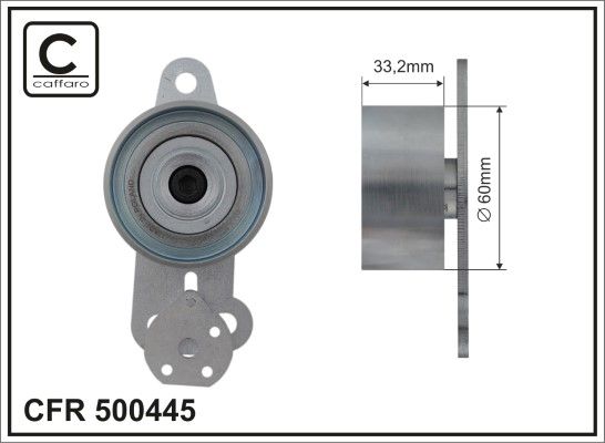 CAFFARO 500445 Tensioner, timing belt