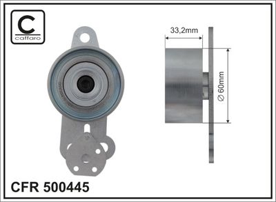 Tensioner, timing belt CAFFARO 500445