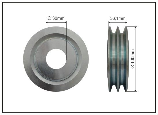 CAFFARO 500611 Belt Pulley, alternator