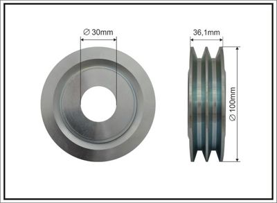 Belt Pulley, alternator CAFFARO 500611
