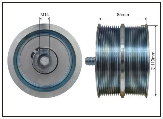 CAFFARO 500620 Belt Pulley, alternator